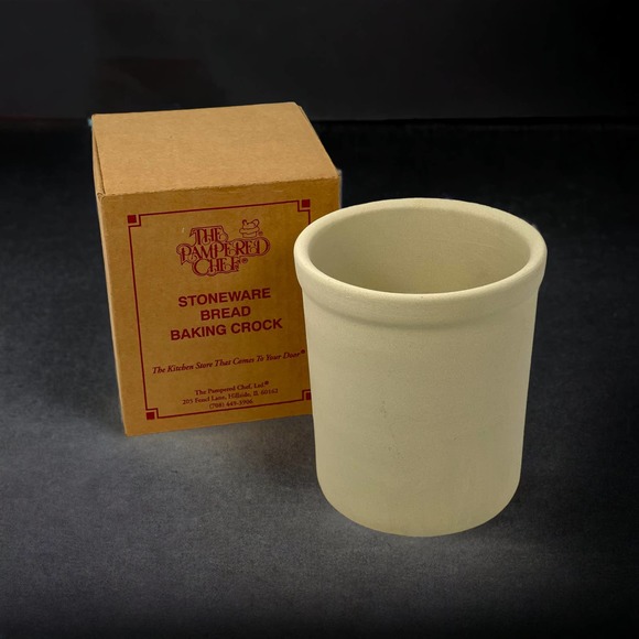 Pampered Chef Kitchen Pampered Chef Stoneware Bread Baking Crock